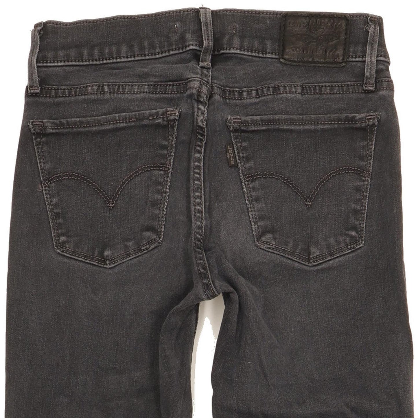 Levi's 710 Super Women Black Skinny Slim Stretch Jeans W25 L30