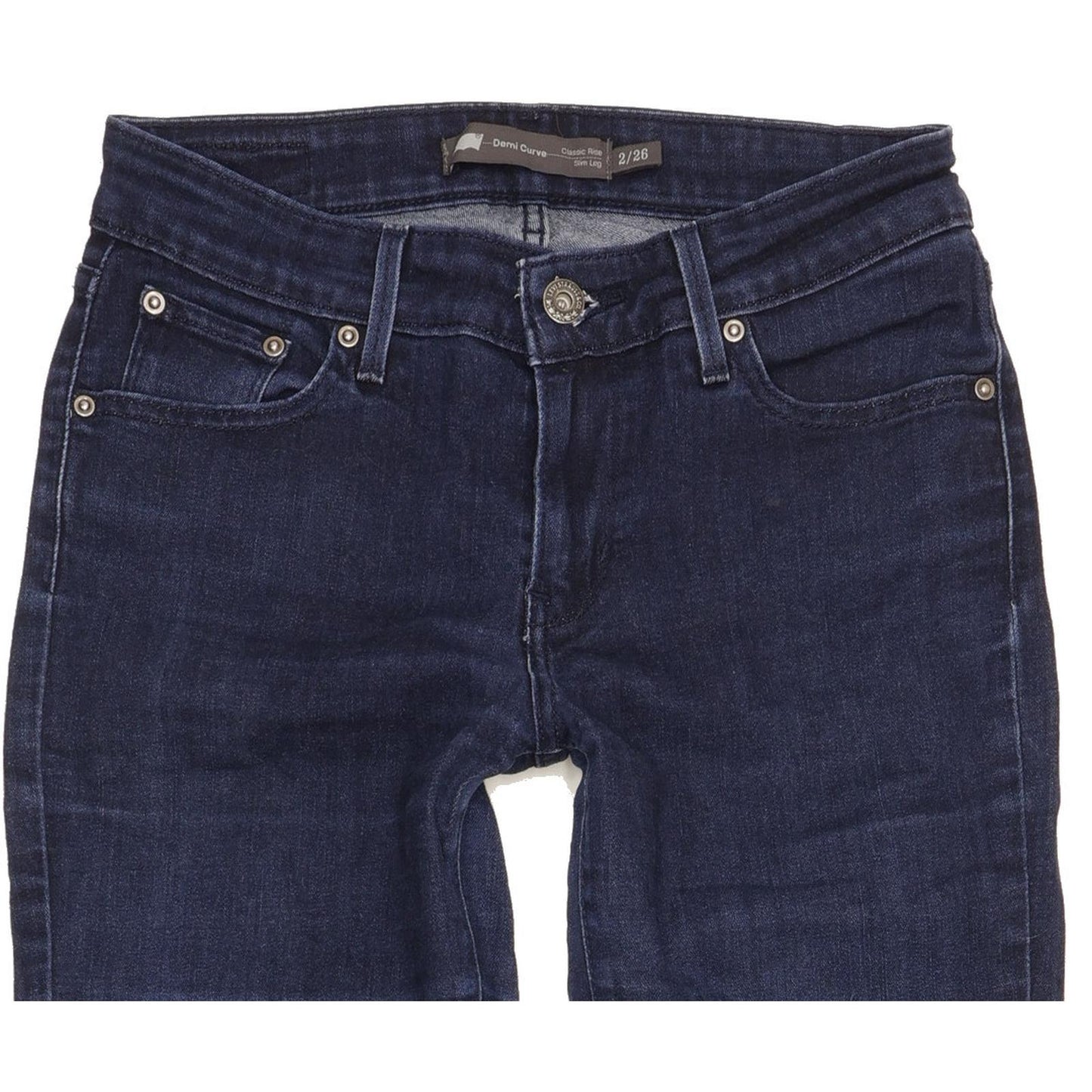 Levi's Demi Curve Women Blue Straight Classic Stretch Jeans W26 L29