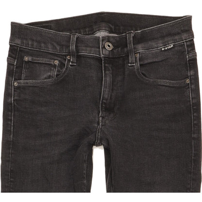 G-Star 3301 Women Black Skinny Slim Stretch Jeans W28 L32