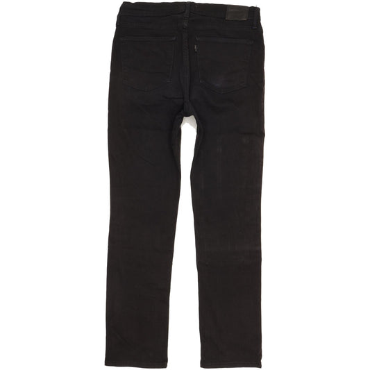 Levi's 724 Black Straight Slim Stretch Jeans High Waisted W31 L30