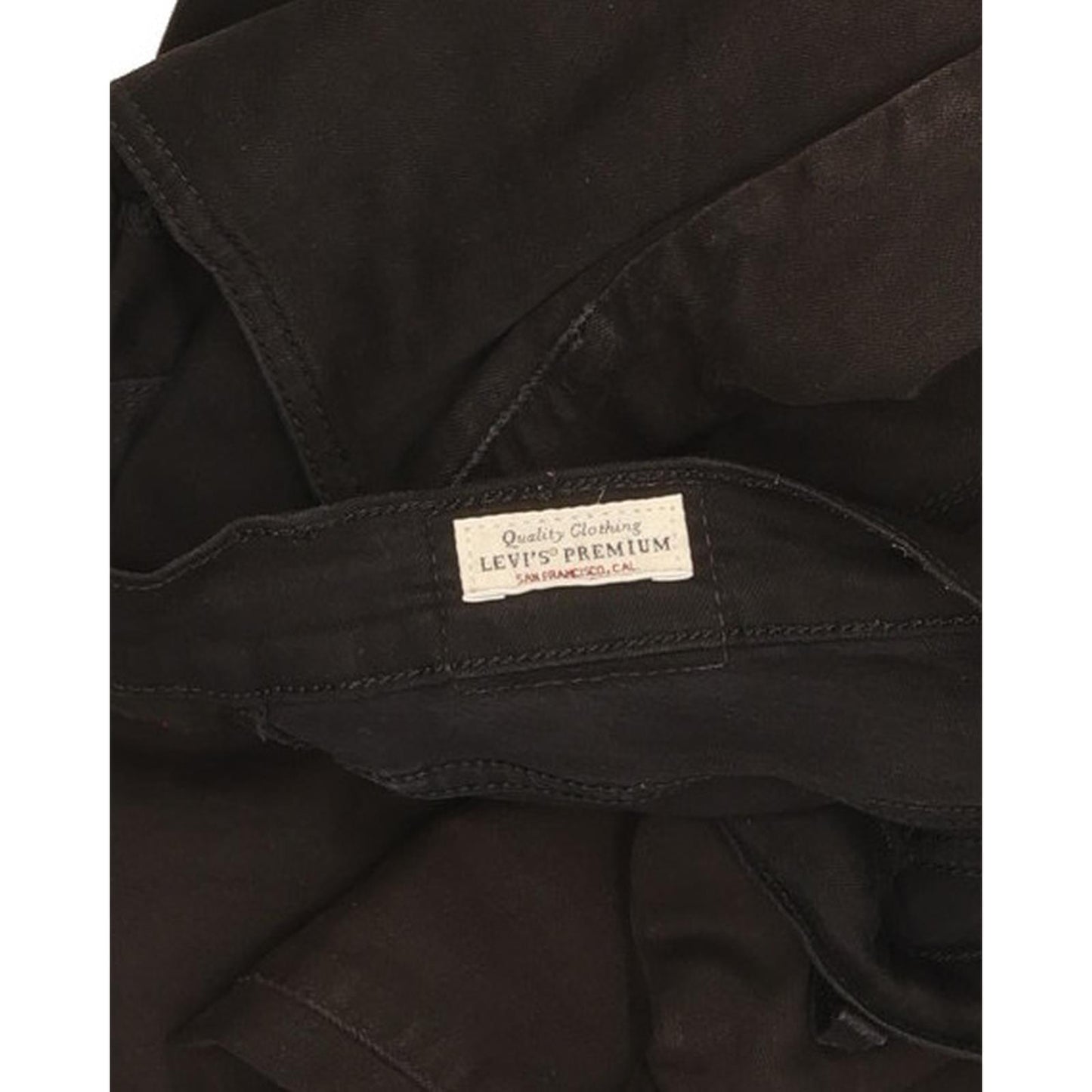 Levi's 724 Black Straight Slim Stretch Jeans High Waisted W31 L30