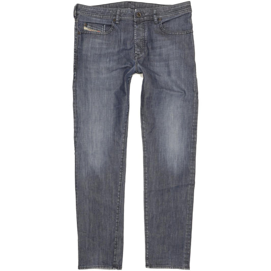 Diesel Buster Men Blue Tapered Regular Stretch Jeans W34 L32