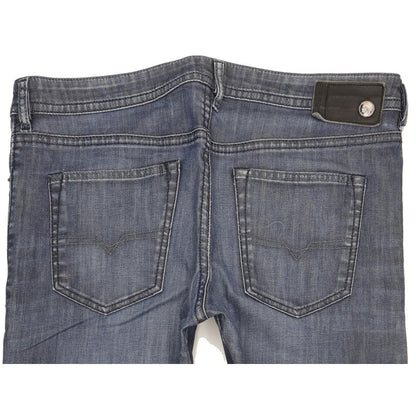 Diesel Buster Men Blue Tapered Regular Stretch Jeans W34 L32
