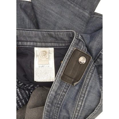 Diesel Buster Men Blue Tapered Regular Stretch Jeans W34 L32