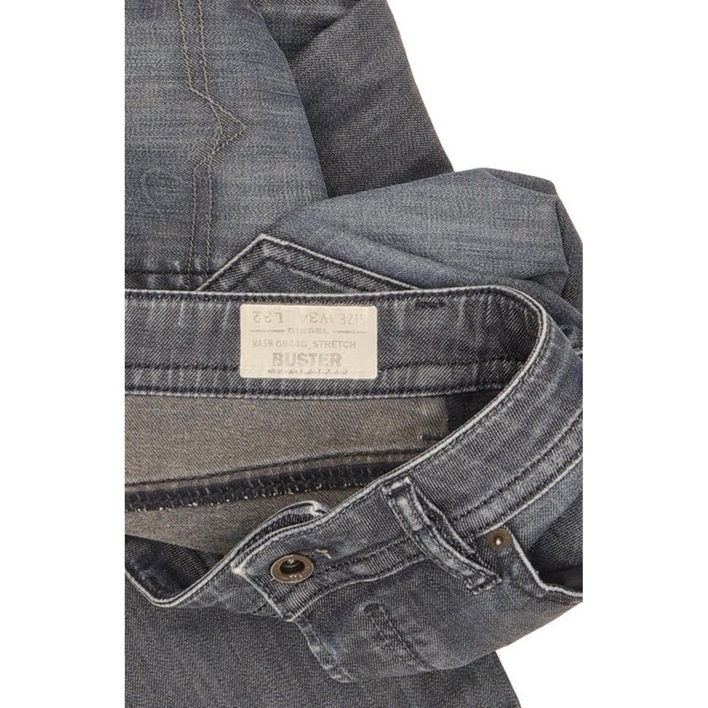 Diesel Buster Men Blue Tapered Regular Stretch Jeans W34 L32