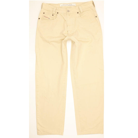 Diesel Saddle Baggy Men Beige Tapered Relaxed Jeans W33 L32