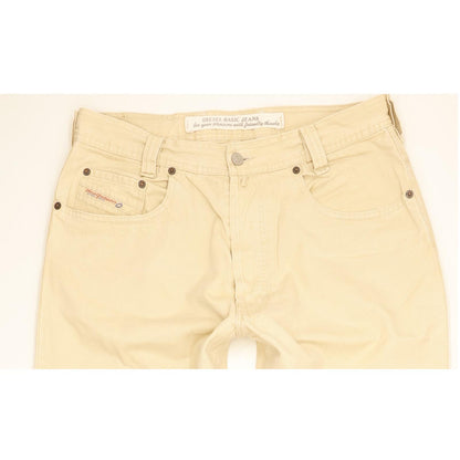 Diesel Saddle Baggy Men Beige Tapered Relaxed Jeans W33 L32