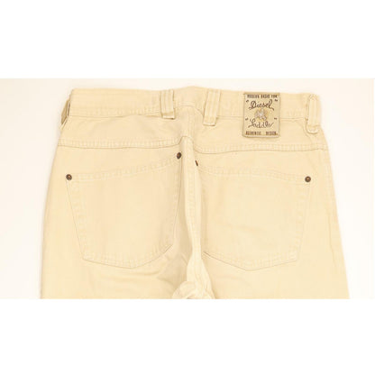 Diesel Saddle Baggy Men Beige Tapered Relaxed Jeans W33 L32