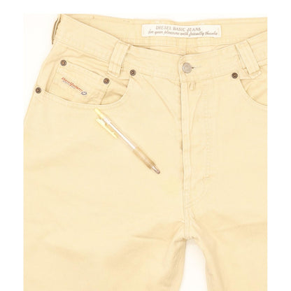 Diesel Saddle Baggy Men Beige Tapered Relaxed Jeans W33 L32