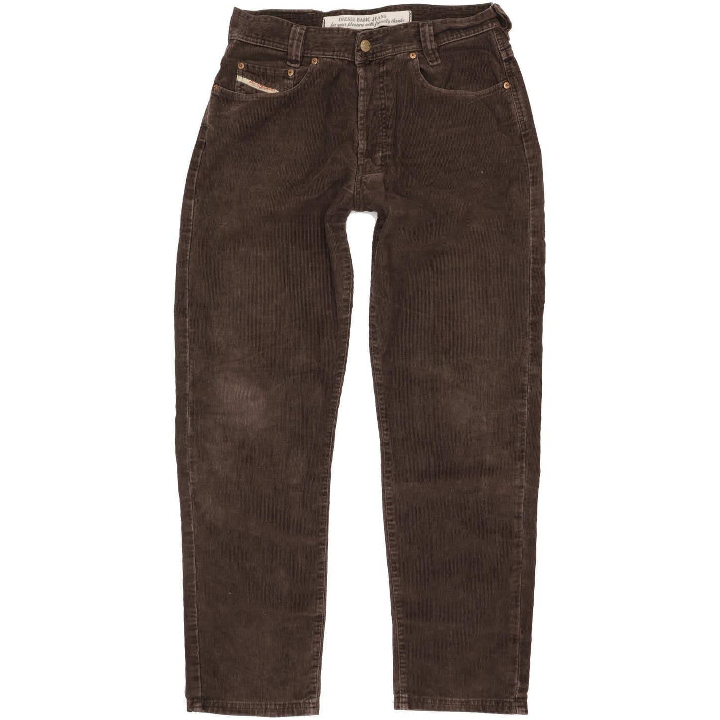Diesel Saddle Men Brown Straight Regular Stretch Jeans W31 L31