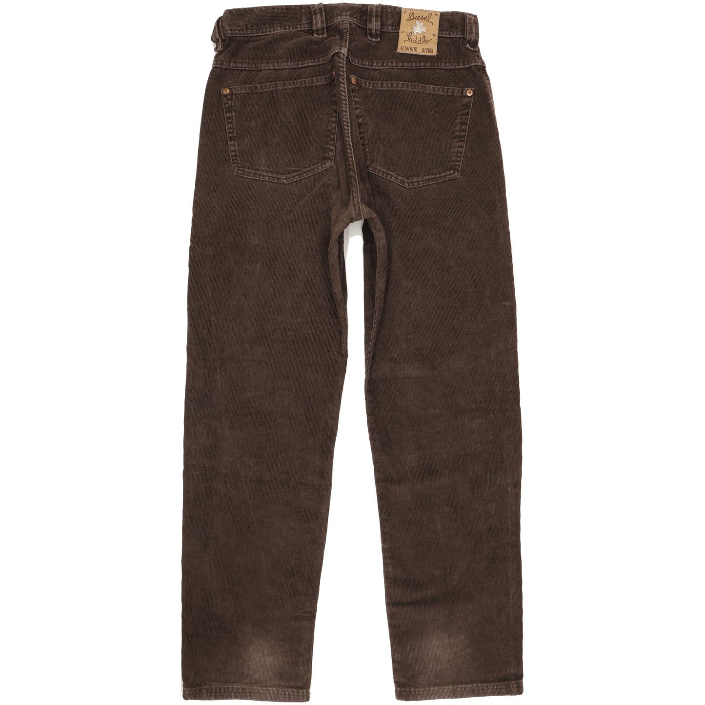 Diesel Saddle Men Brown Straight Regular Stretch Jeans W31 L31