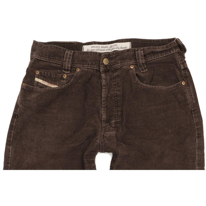 Diesel Saddle Men Brown Straight Regular Stretch Jeans W31 L31