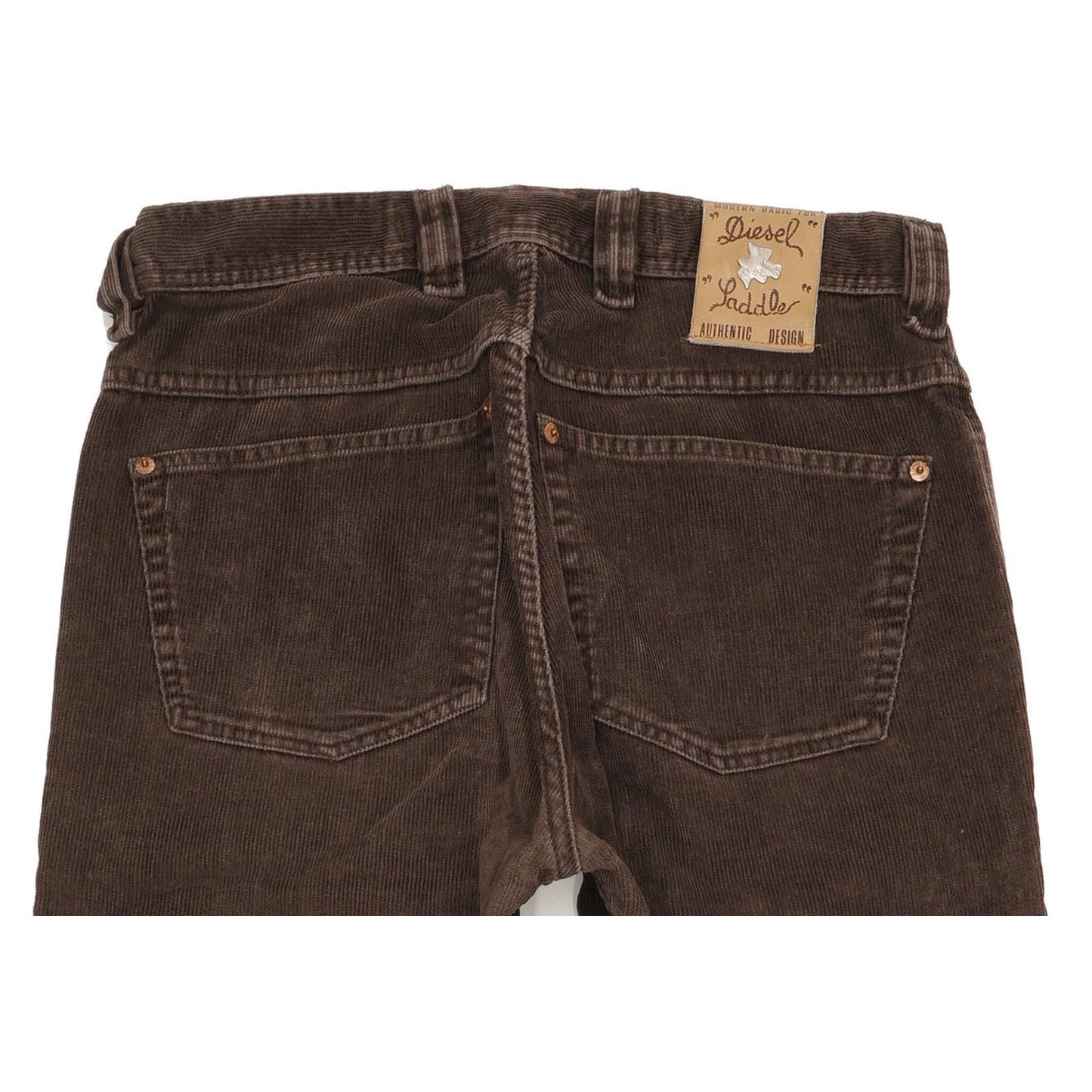 Diesel Saddle Men Brown Straight Regular Stretch Jeans W31 L31