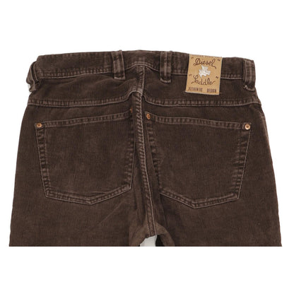 Diesel Saddle Men Brown Straight Regular Stretch Jeans W31 L31
