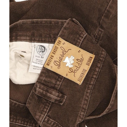 Diesel Saddle Men Brown Straight Regular Stretch Jeans W31 L31
