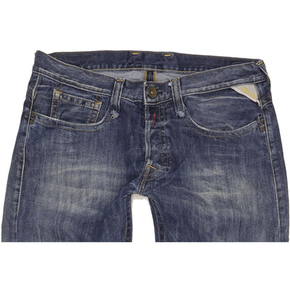 Replay Men Blue Straight Regular Jeans W33 L34