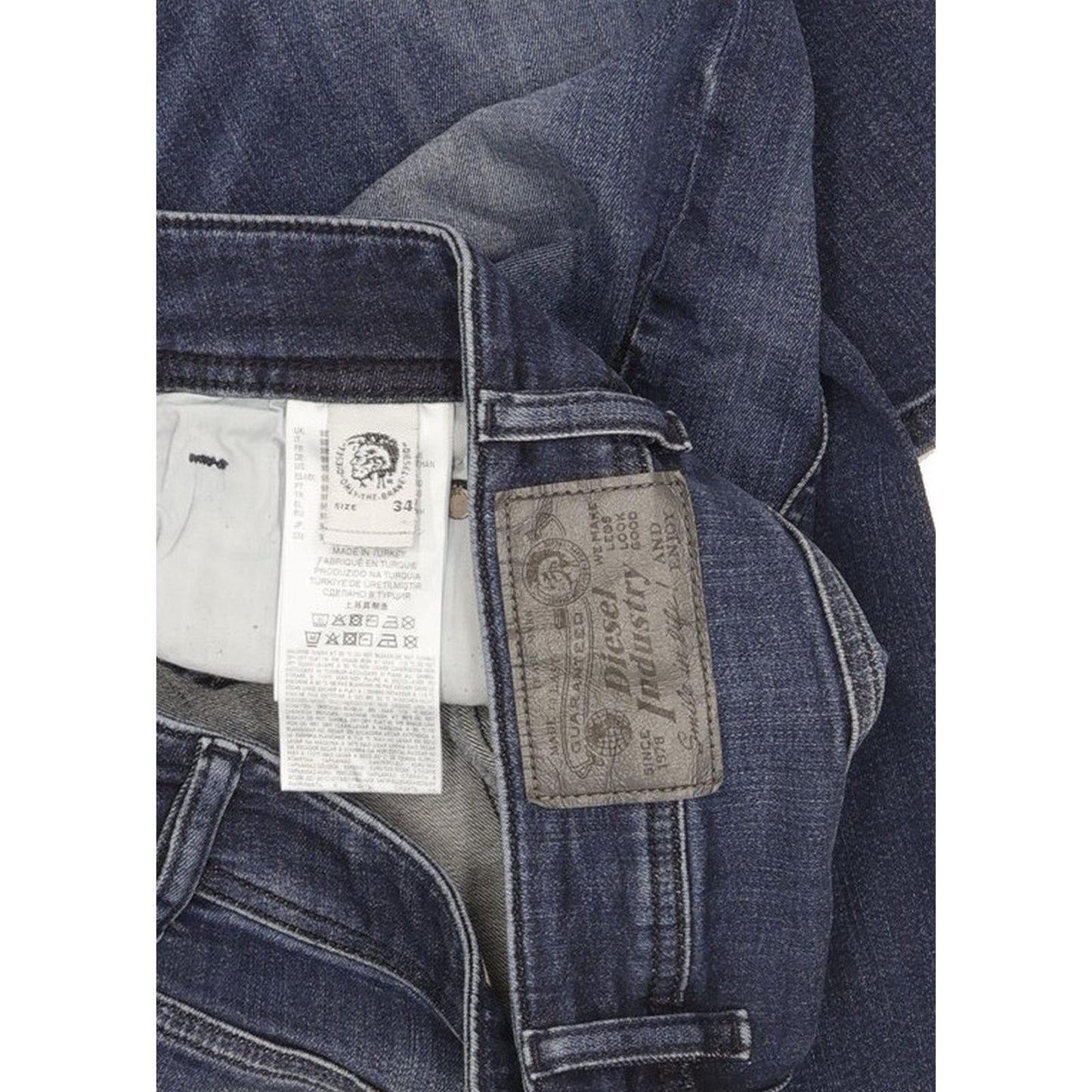 Diesel Troxer Men Blue Skinny Slim Stretch Jeans W34 L32