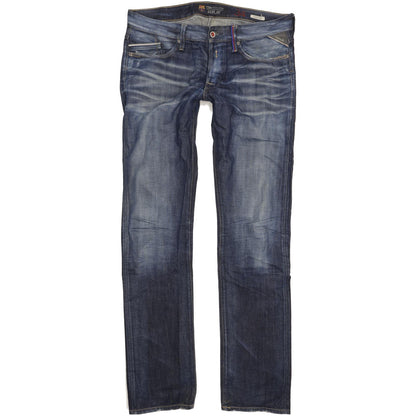 Replay Waitom Men Blue Straight Regular Jeans W34 L36