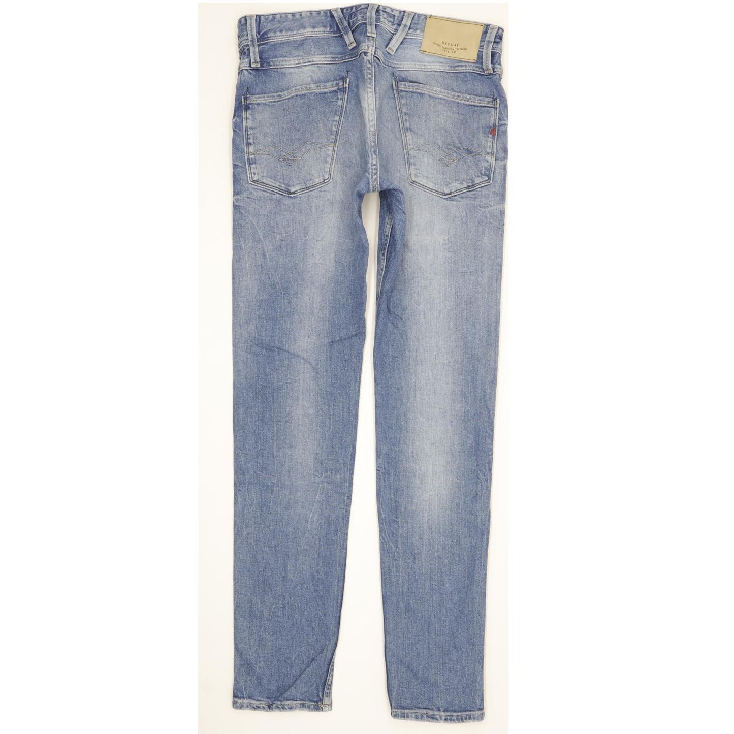 Replay Anbass Men Blue Skinny Slim Stretch Jeans W30 L31