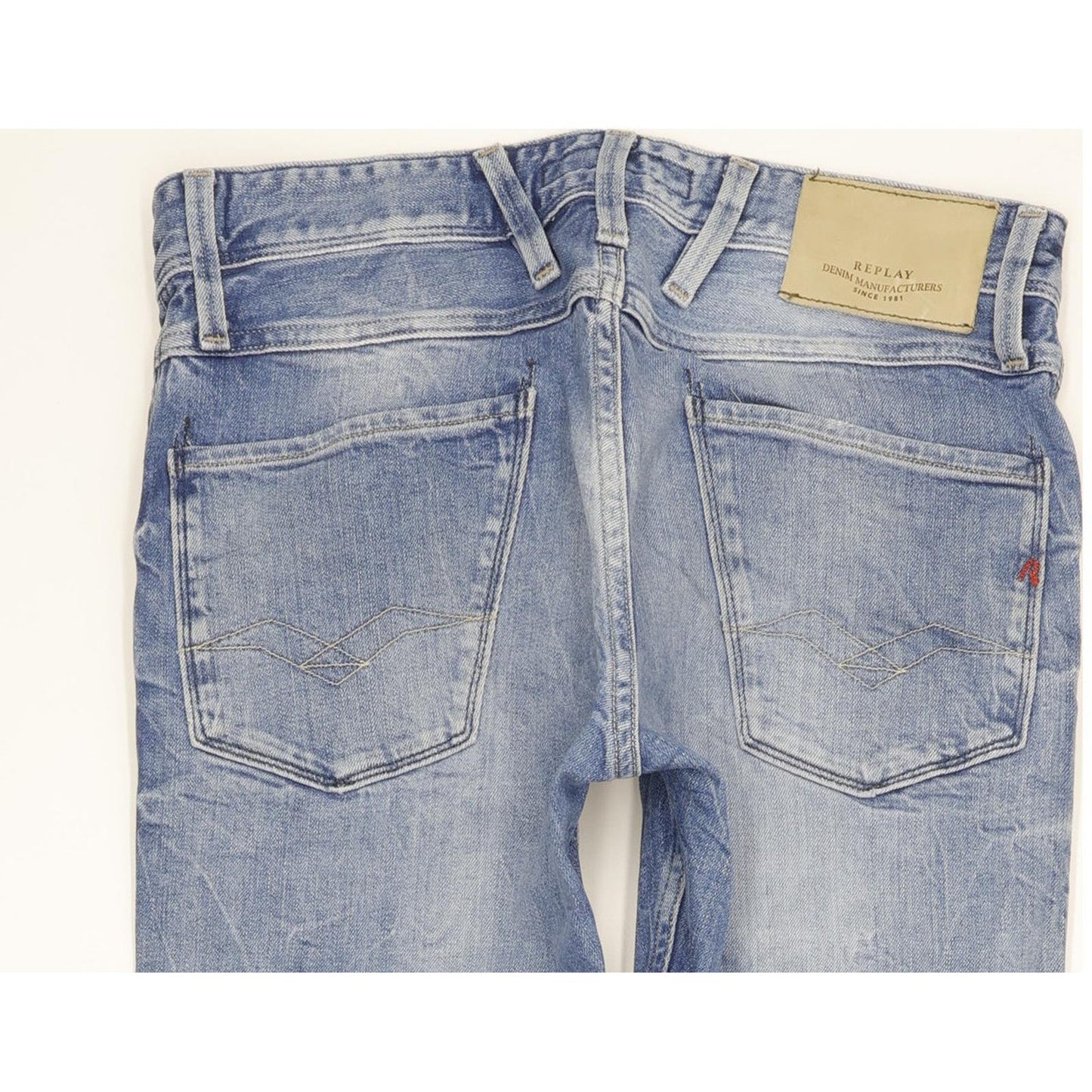 Replay Anbass Men Blue Skinny Slim Stretch Jeans W30 L31