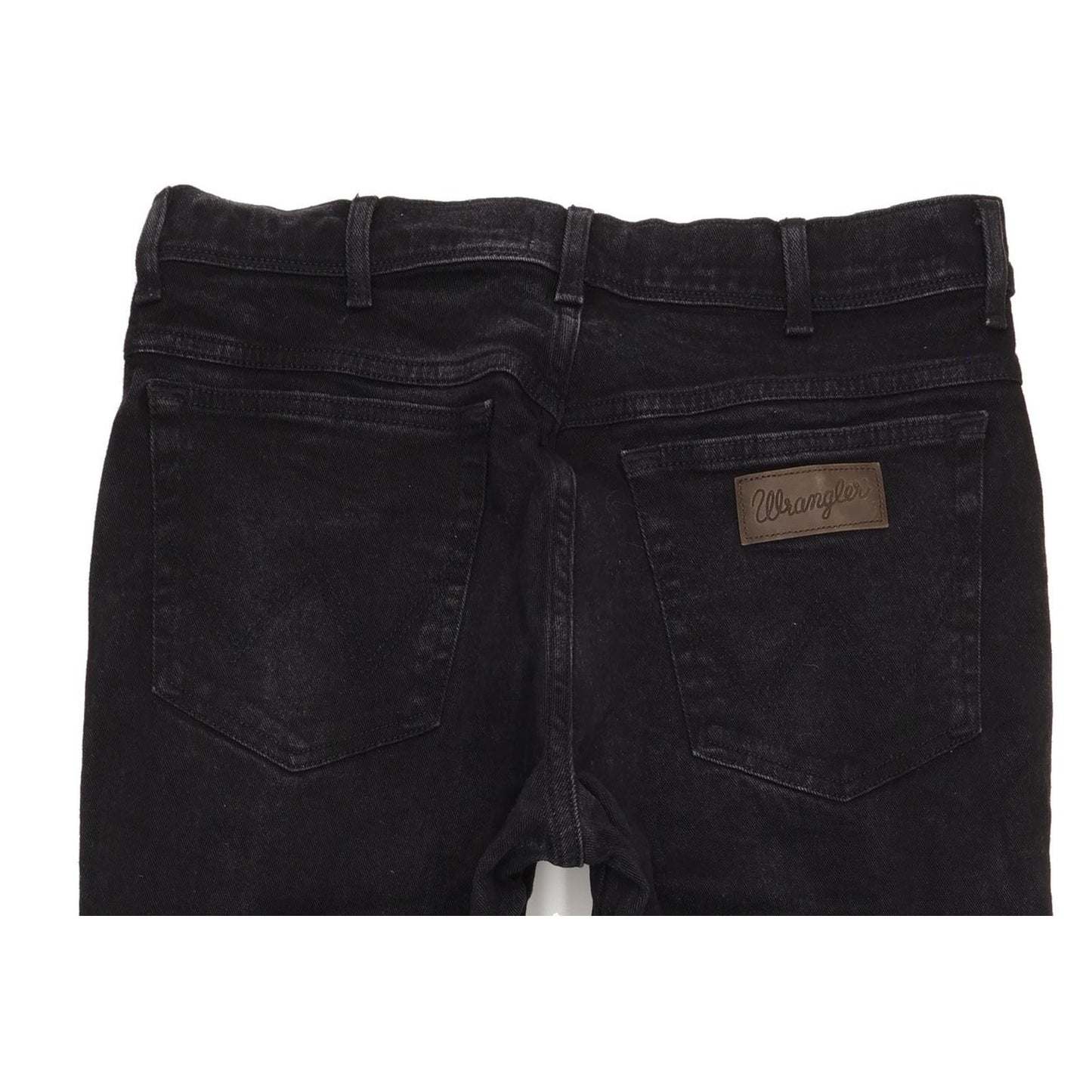 Wrangler Texas Men Black Straight Regular Stretch Jeans W34 L30