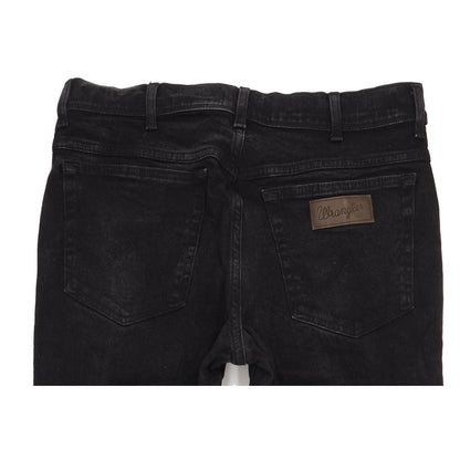 Wrangler Texas Men Black Straight Regular Stretch Jeans W34 L30