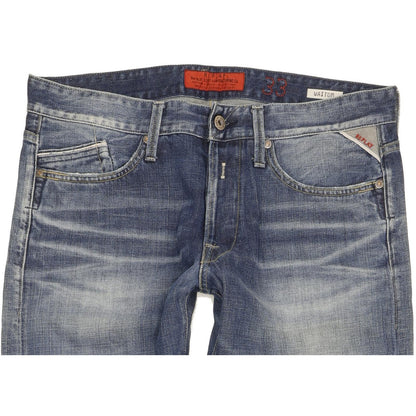 Replay Waitom Men Blue Straight Regular Jeans W33 L32
