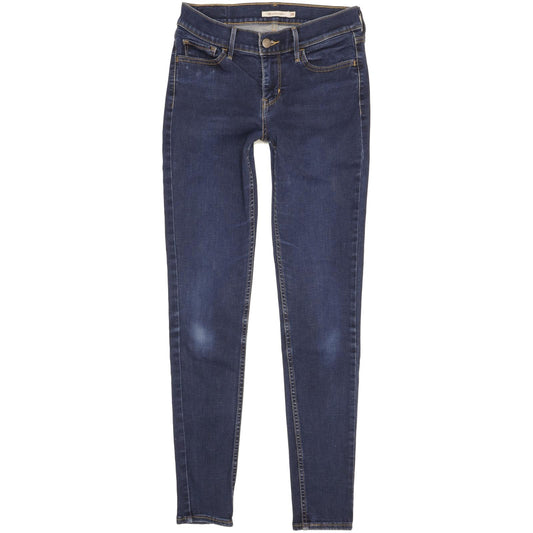 Levi's 710 Super Men Blue Skinny Slim Stretch Jeans W28 L30