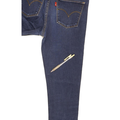 Levi's 710 Super Men Blue Skinny Slim Stretch Jeans W28 L30