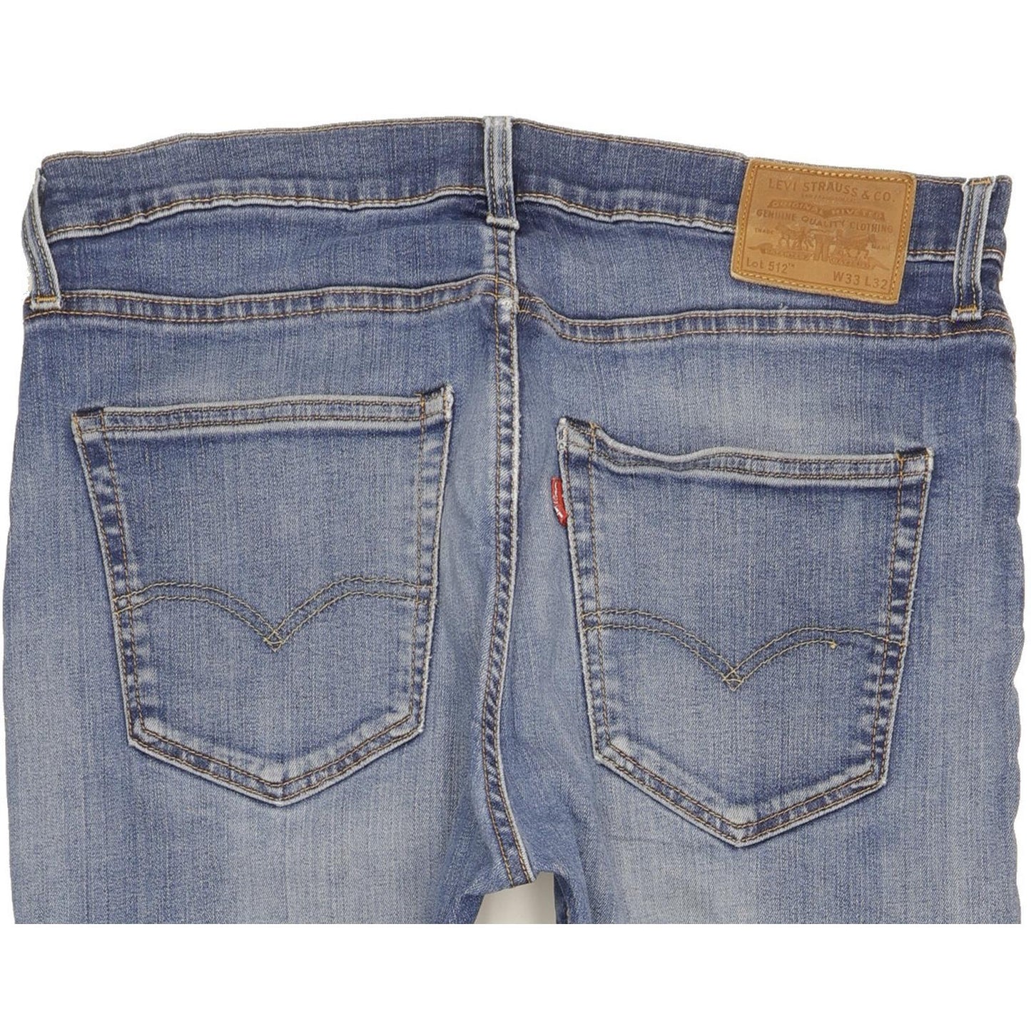 Levi's 512 Men Blue Tapered Slim Stretch Jeans W33 L32