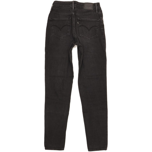 Levi's 721 Women Black Skinny Slim Stretch Jeans W27 L30