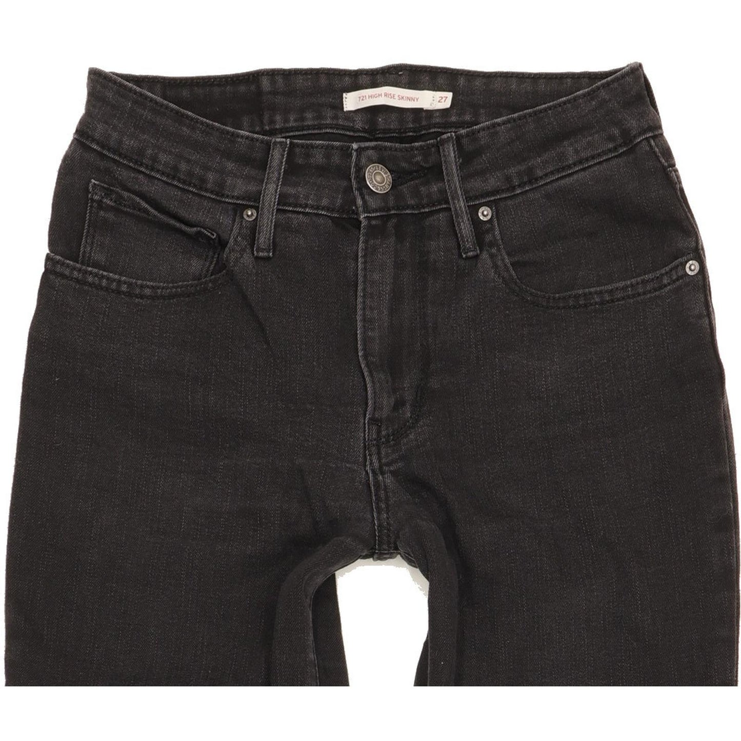 Levi's 721 Women Black Skinny Slim Stretch Jeans W27 L30
