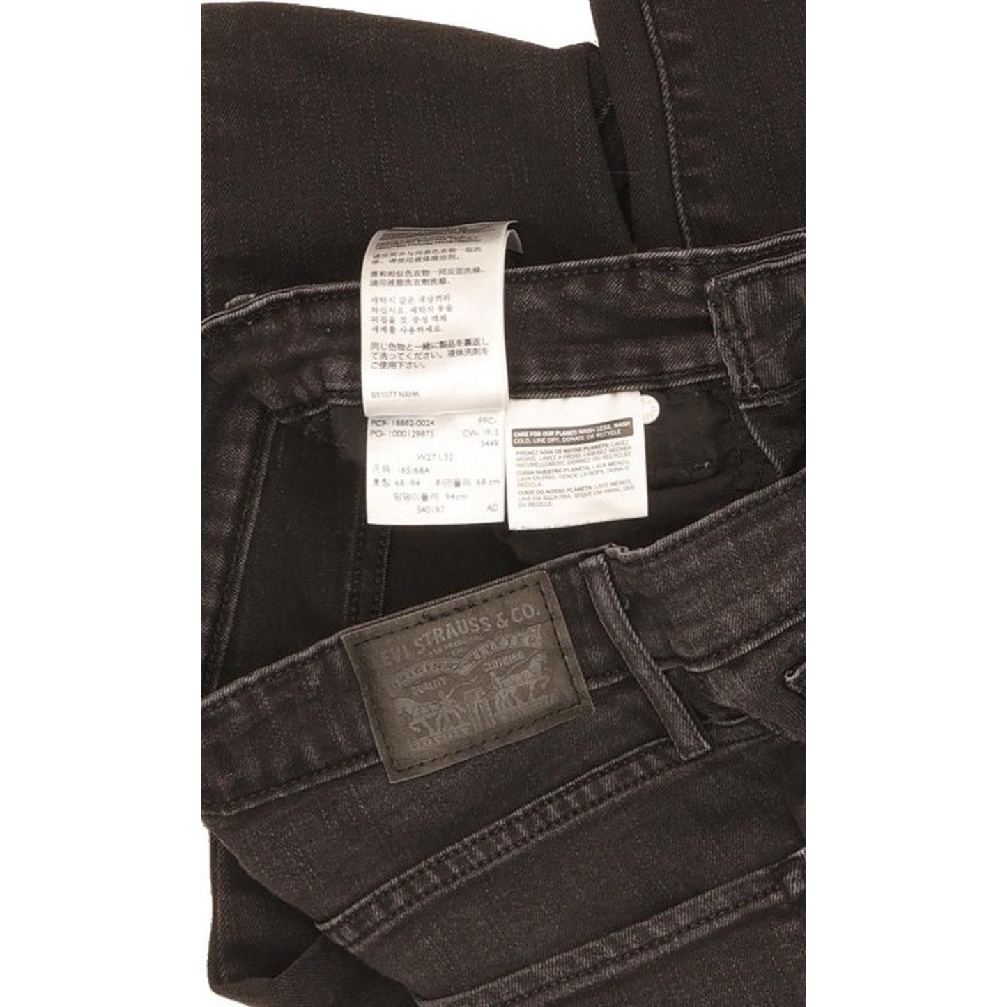 Levi's 721 Women Black Skinny Slim Stretch Jeans W27 L30