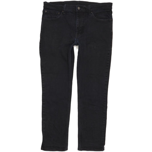 Levi's 511 Men Black Straight Slim Stretch Jeans W36 L28
