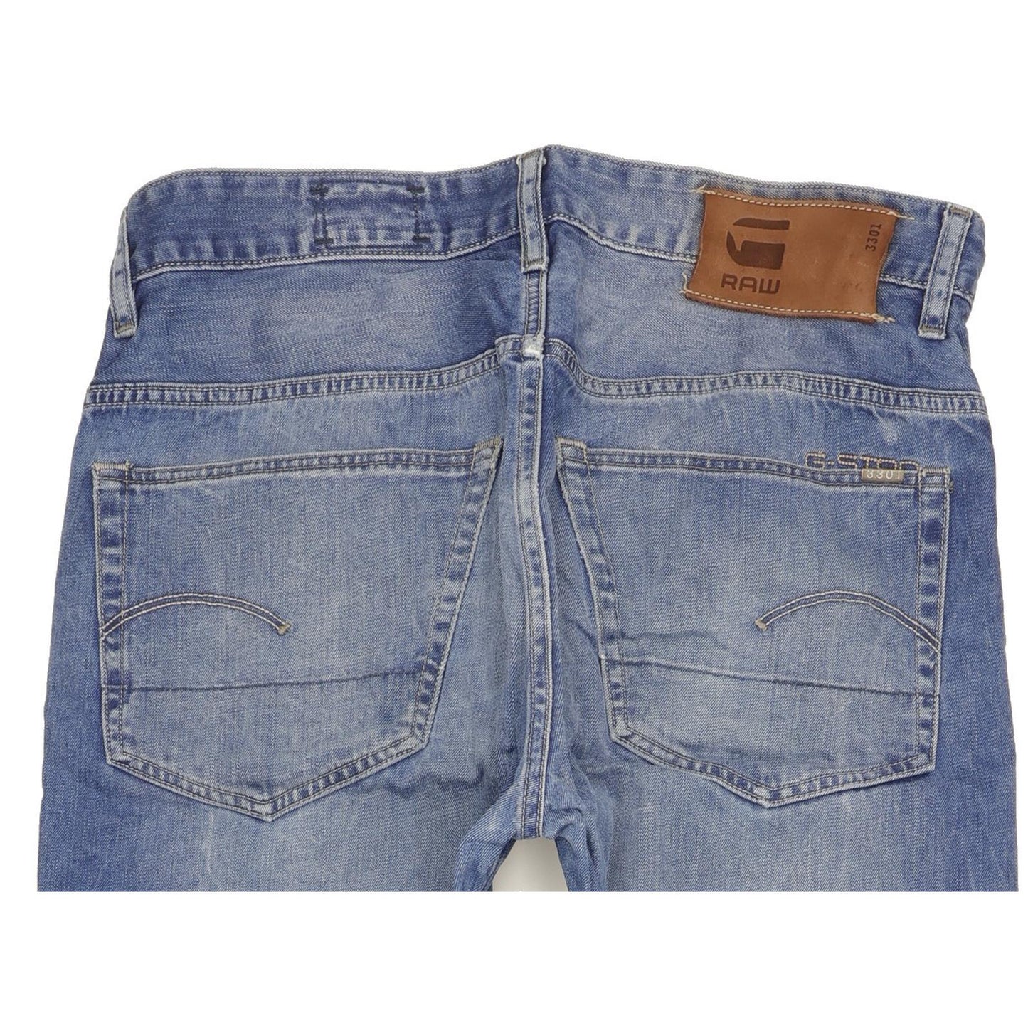 G-Star 3301 Men Blue Straight Regular Jeans W33 L31