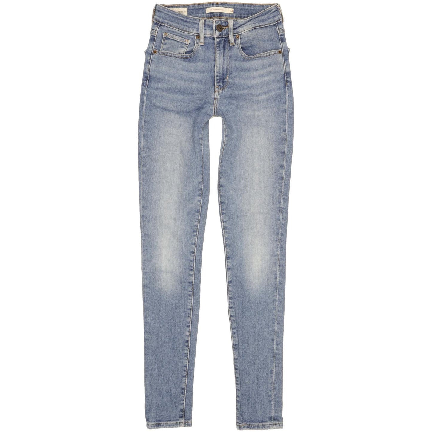 Levi's 721 Women Blue Skinny Slim Stretch Jeans W24 L30