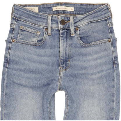 Levi's 721 Women Blue Skinny Slim Stretch Jeans W24 L30