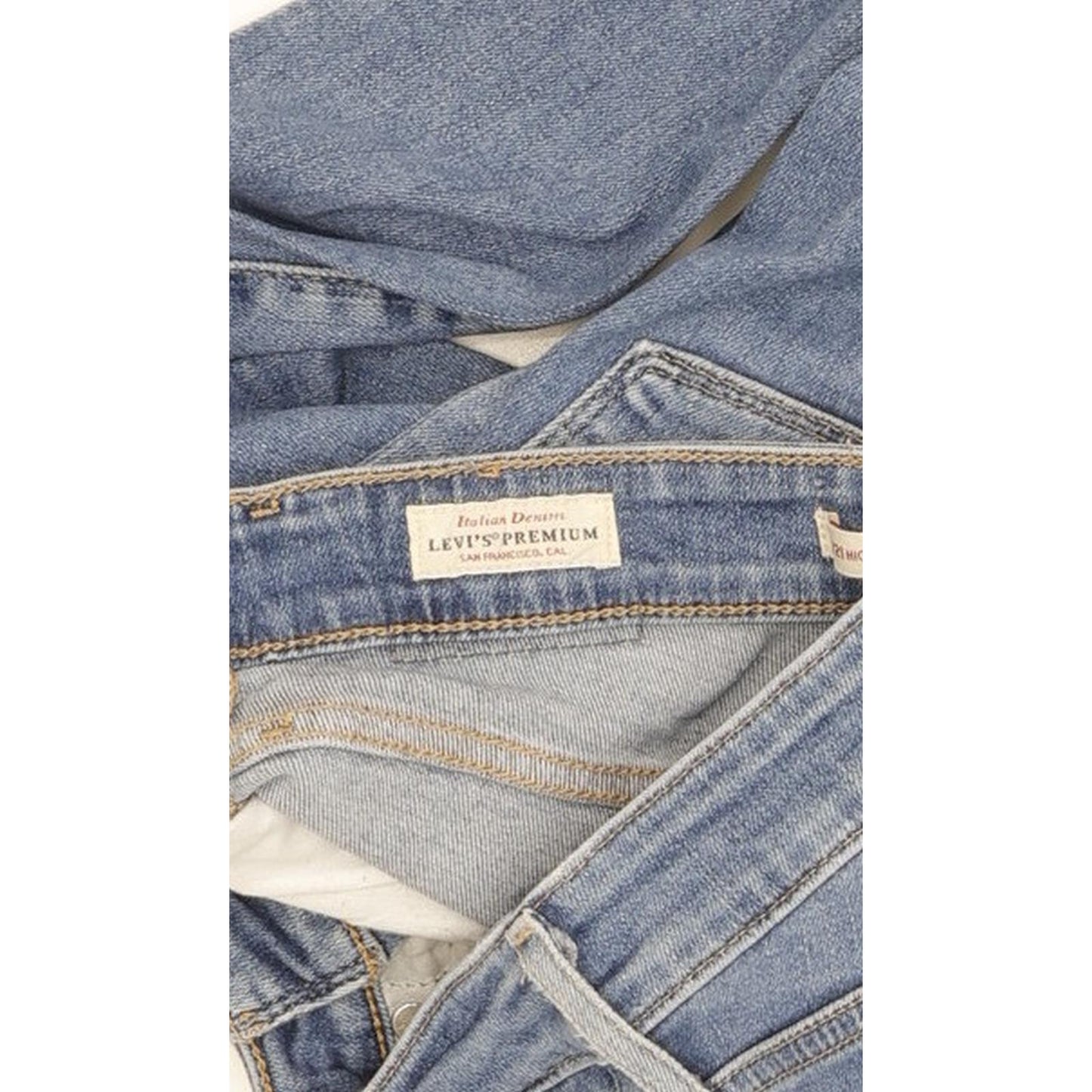 Levi's 721 Women Blue Skinny Slim Stretch Jeans W24 L30