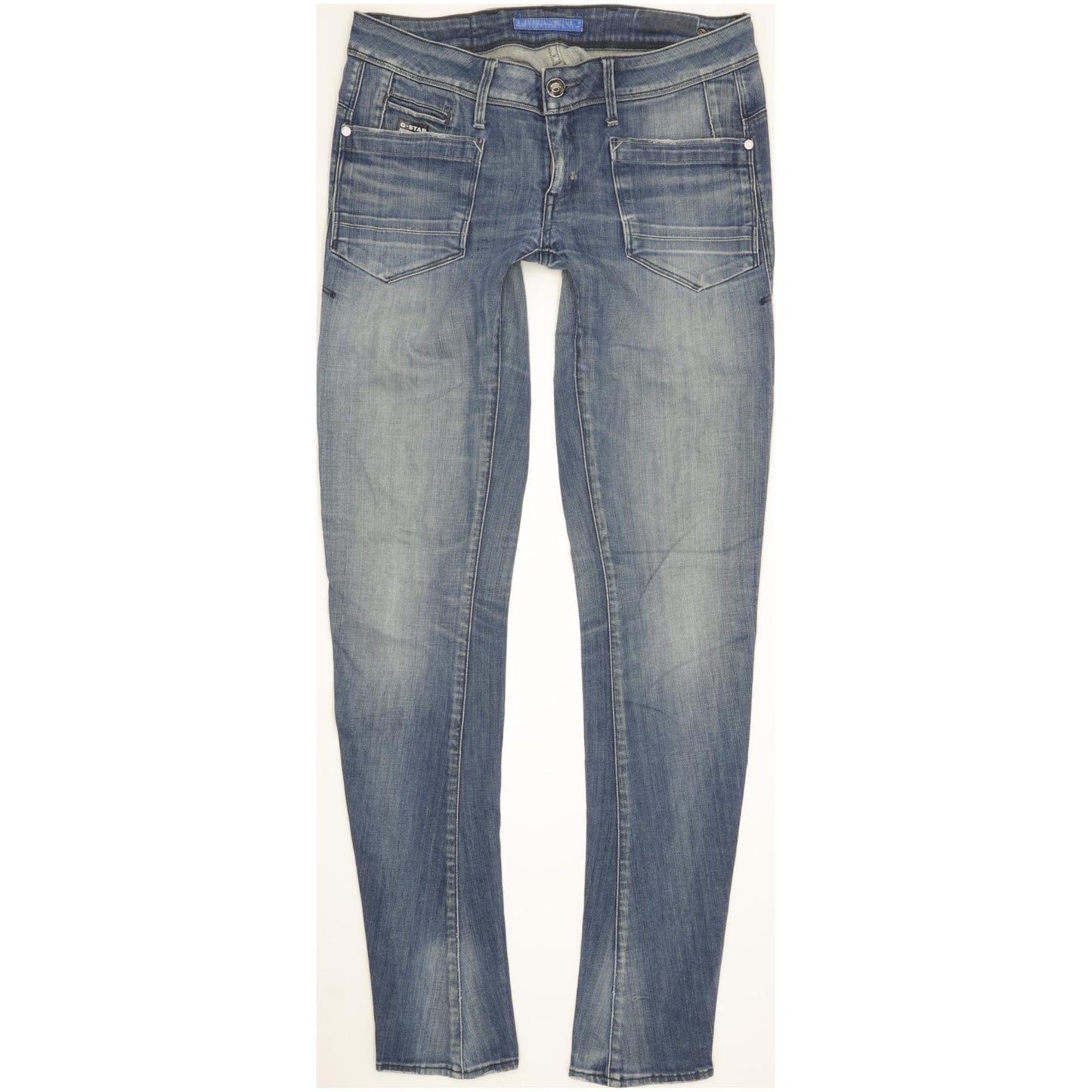 G-Star Women Blue Skinny Slim Stretch Jeans W29 L34