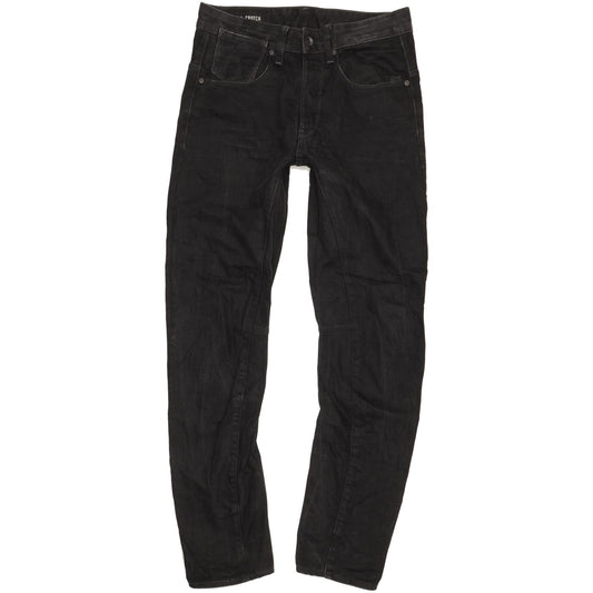 G-Star A Crotch 3D Men Black Tapered Regular Stretch Jeans W30 L34