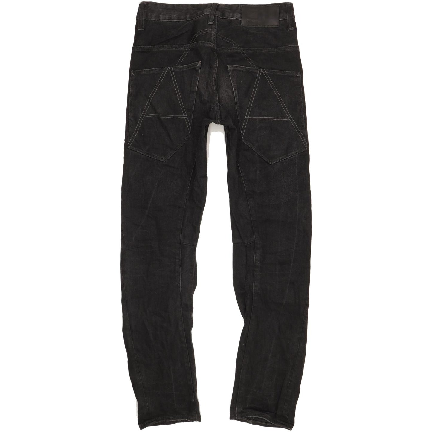 G-Star A Crotch 3D Men Black Tapered Regular Stretch Jeans W30 L34