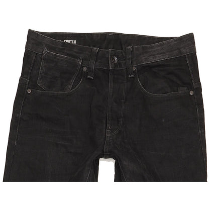 G-Star A Crotch 3D Men Black Tapered Regular Stretch Jeans W30 L34