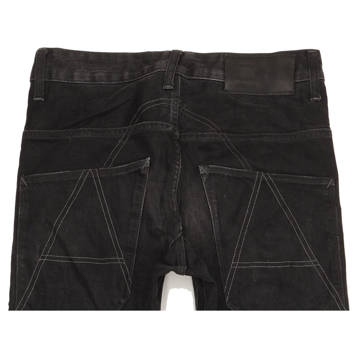 G-Star A Crotch 3D Men Black Tapered Regular Stretch Jeans W30 L34