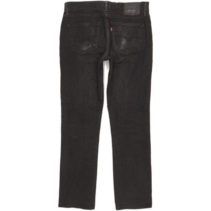 Levi's 511 Men Black Straight Slim Stretch Jeans W34 L32