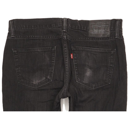 Levi's 511 Men Black Straight Slim Stretch Jeans W34 L32