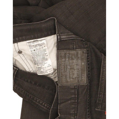 Levi's 511 Men Black Straight Slim Stretch Jeans W34 L32