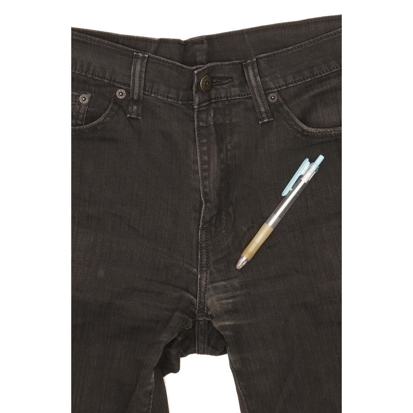 Levi's 511 Men Black Straight Slim Stretch Jeans W34 L32