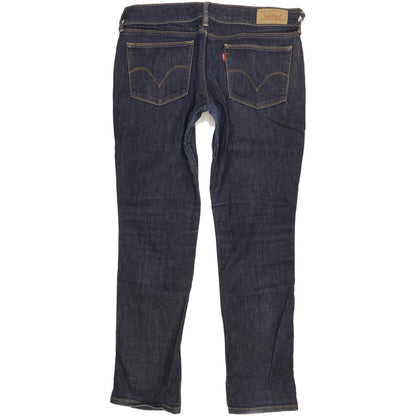Levi's 571 Women Blue Straight Slim Stretch Jeans W34 L31