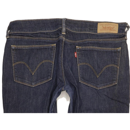 Levi's 571 Women Blue Straight Slim Stretch Jeans W34 L31