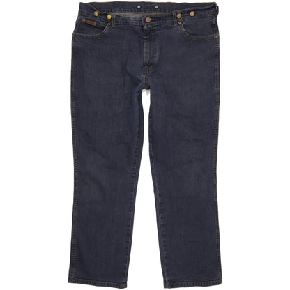 Wrangler Texas Men Blue Straight Regular Stretch Jeans W42 L31